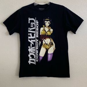 COWBOY BEBOP Men’s 100% Medium Thick Cotton Black T Shirt Size M